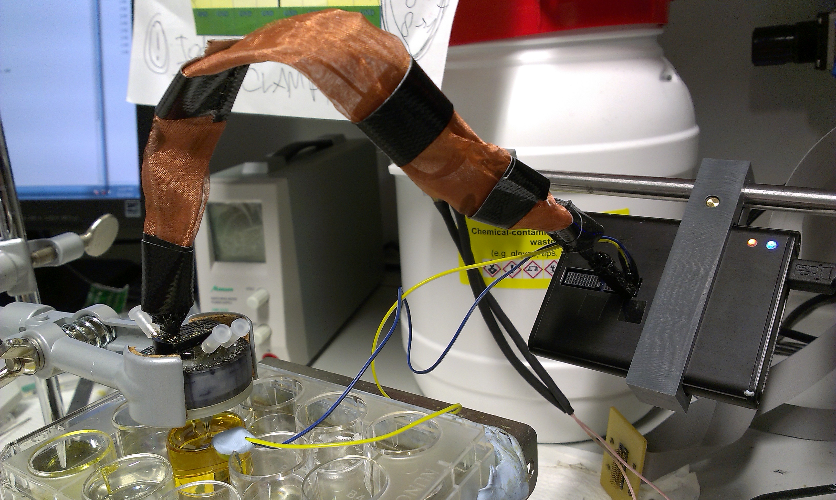 Gold-plating the tetrode tips